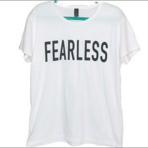 ANVIL Women’s T-shirt FEARLESS white size XL
